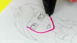 My Little Pony How to Draw Princess Cadence Mermaid Equestria Girl with 3D PEN Video for Kids