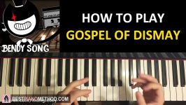 HOW TO PLAY  BENDY CHAPTER 2 Song  Gospel Of Dismay  DA Games Piano Tutorial Lesson