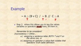 A Crash Course in Fomal Logic Pt 7d Indirect Truth Tables