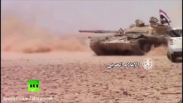 Tanks rockets Syrian Army fighting ISIS in Deir El Zour