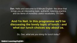 پادکست BBC 6 Minute سال 2017 What your lunch says about