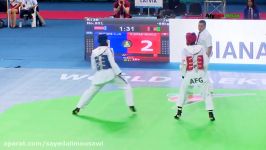 2017 Muju World Taekwondo Championships  68Kg  Afg vs Lat