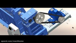 Plastic extrusion machine assembly animation