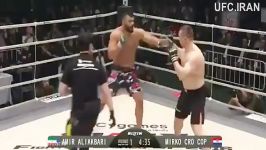 باخت امیر علی اکبری برابر Mirko Filipovic در MMA