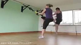 حرکت TRX BALANCE LUNGEWITH HOP