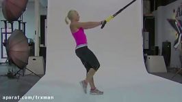 حرکت TRX Crossing Balance Lunge