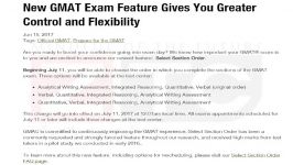 آخرین تغییرات در آزمون GMAT