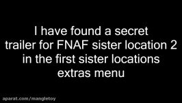 FNAF SISTER LOCATION 2 TRAILER HIDDEN IN FNAF SISTER LOCATION