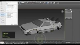 3dsMax low poly car modeling Part. 7 lowpoly delorean 3D Tutorial