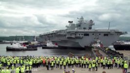 HMS Queen Elizabeth Aircraft Carrier Launched