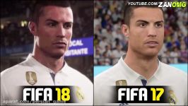 مقایسه گرافیکی FIFA 17 FIFA 18