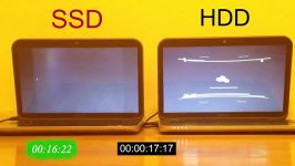 مقایسه دو لپ تاپ دل هاردهای SSD . HDD