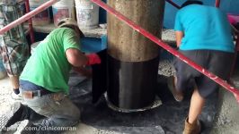 Reforzamiento estructural en columnas con fibra de carbono