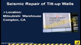 Repair of Earthquake Damaged Tilt up Wall Warehouse Building with Glass FRP