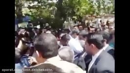 فیلم منتشر شده شعار علیه حسن روحانی علی مطهری در روز قدس بنی صدر روحانی پی