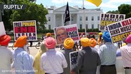 Sikhs picket White House as Trump meets Modi