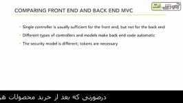 مقایسه Back End Front End درMVC