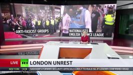 ’No to Jihad’ vs. ‘No to fascism’ EDl supporters face off with antifa protesters in London