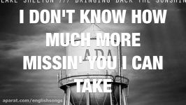 Neon Light Blake Shelton LYRIC VIDEO