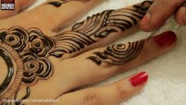 Gulf Floral Style Mehndi design For Hands  Step by Step Easy Gulf Mehendi Hands