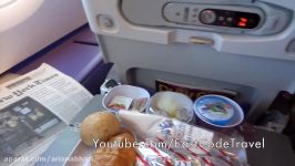 Thai Airway A380 in flight meal review