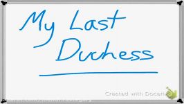 Analysis of My Last Duchess Robert Browning