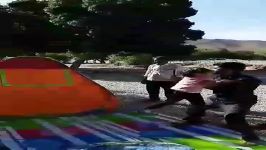 آموزش جمع کردن چادر مسافرتی در ۳ ثانیه