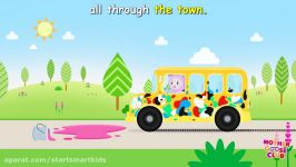 Wheels on the Bus Color Song  Messy Color Bus  Mother Goose Club Kid Songs and