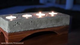 Concrete Candle Holder How To Make  DIY Build