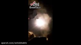 ویدئویی جدید شلیک موشک های سپاه به مقر تروریست ها