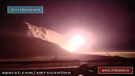 فیلم کامل لحظه شلیک موشک های سپاه به دیرالزور