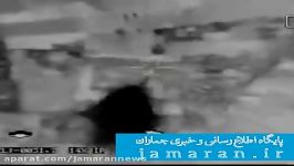 لحظه اصابت موشک های نقطه زن سپاه به اهداف پیش تعیین