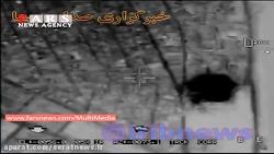 سومین فیلم لحظه فرود موشک های سپاه در مقر داعش
