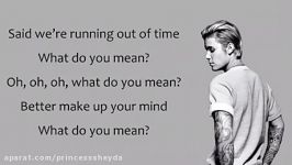 Justin bieber what do you mean