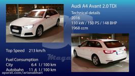 اخبار خودرو  ماکسیمم سرعت  Audi A4