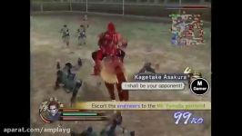 گیم پلی samurai warriors 2 free mode