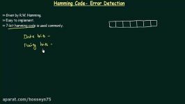 Hamming Code  Error detection