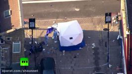 DRONE FOOTAGE Investigation underway after Finsbury Park van attack