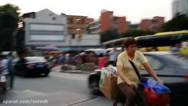 Walking through Guangzhou City street market China