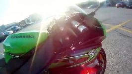 موتور کاوازاکی نینجا zx6r به همراه اگزوز akropovic