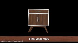 How to Make a Mid Century Modern Coffee Cabinet