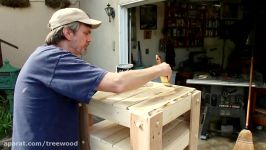 DIY rustic side table made from free pallets.