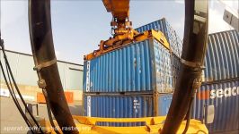 REACH STACKER COMPILATION  Port of Antwerp  Life of a reach stacker driver container GoPro
