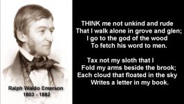 The Apology by Ralph Waldo Emerson ~ poem with text