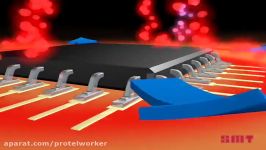 SMT Sample #11 Inside reflow simulation