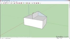 استفاده ابزار خط برای مدلسازی سه بعدی SketchUp 3D