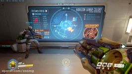 گیم پلی نقشه Horizon Lunar Colony بازی Overwatch زومجی