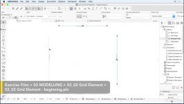 آموزش Archicad مدلسازی مقدماتی المنت های گرید