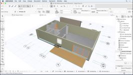 آموزش Archicad اضافه کردن درب پنجره آرشیکد