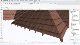 آموزش Archicad مدلسازی دیوار سقف آرشیکد roofs